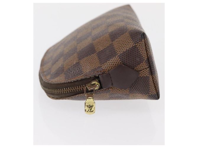 LOUIS VUITTON Pochette Cosmetica PM Damier Ebene N47516 Auth LV 155421 - vista 4