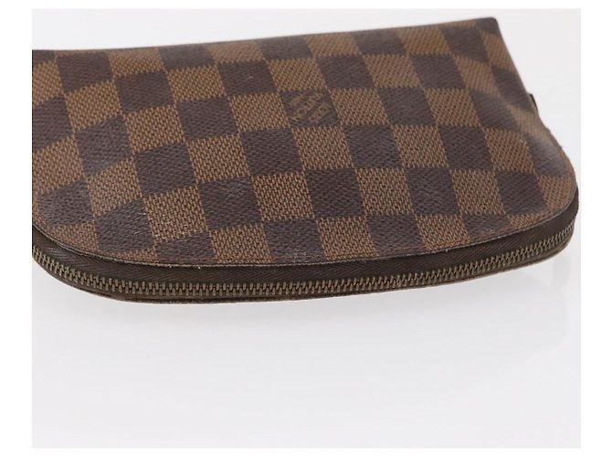 LOUIS VUITTON Pochette Cosmetica PM Damier Ebene N47516 Auth LV 155421 - vista 5