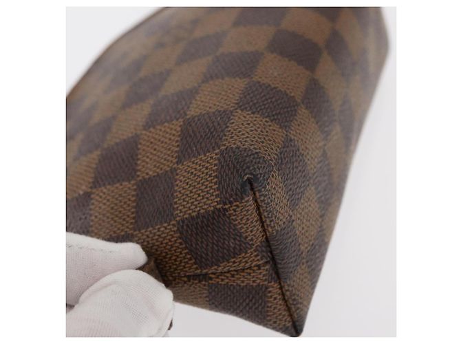 LOUIS VUITTON Pochette Cosmetica PM Damier Ebene N47516 Auth LV 155421 - vista 7
