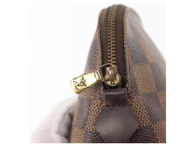 LOUIS VUITTON Pochette Cosmetica PM Damier Ebene N47516 Auth LV 155421 - vista 8