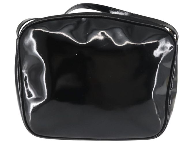 Vala Schultertasche Emaille Schwarz Gold Salvatore Ferragamo Auth gh815 Golden - Ansicht 2