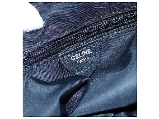 Céline Borsa Tote CELINE in nylon e pelle nera dorata Auth 145474 Nero D'oro - vista 17