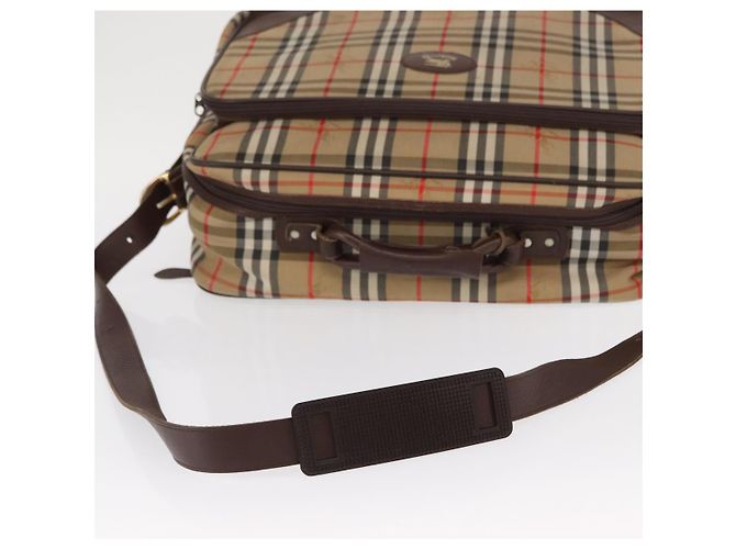 Autre Marque Borsa da viaggio Burberrys Nova Check in tela 2 vie beige Auth ka657 - vista 10