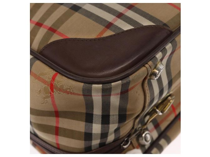Autre Marque Borsa da viaggio Burberrys Nova Check in tela 2 vie beige Auth ka657 - vista 15