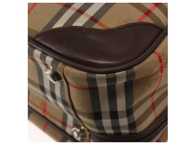Autre Marque Borsa da viaggio Burberrys Nova Check in tela 2 vie beige Auth ka657 - vista 16