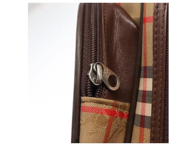Autre Marque Borsa da viaggio Burberrys Nova Check in tela 2 vie beige Auth ka657 - vista 18
