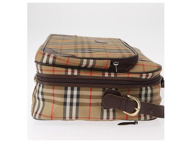 Autre Marque Borsa da viaggio Burberrys Nova Check in tela 2 vie beige Auth ka657 - vista 4