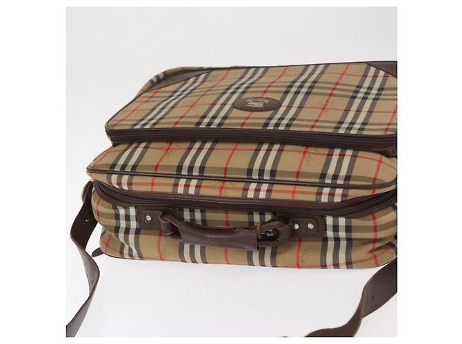 Autre Marque Borsa da viaggio Burberrys Nova Check in tela 2 vie beige Auth ka657 - vista 6