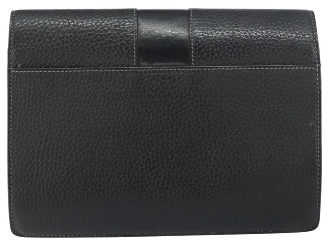 Autre Marque Borsa a mano in pelle nera Burberrys Auth ka790 Nero - vista 3
