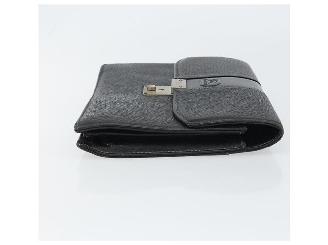 Autre Marque Borsa a mano in pelle nera Burberrys Auth ka790 Nero - vista 4