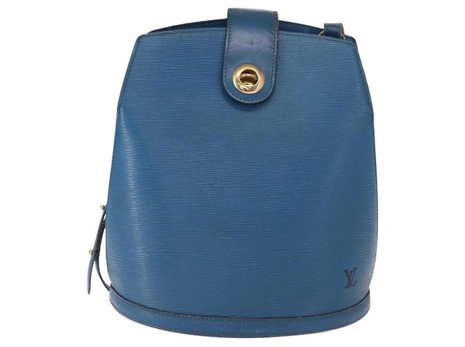 LOUIS VUITTON Bolsa de Ombro Epi Cluny Azul M52255 LV Auth 155917 - vista 13