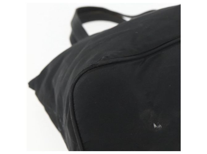 Prada Tote Bag aus schwarzem Nylon mit Silber authentisch 156932 - Ansicht 11