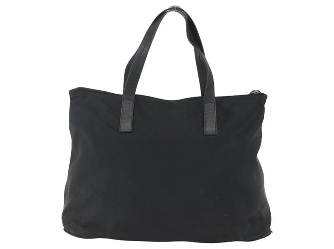 Prada Tote Bag aus schwarzem Nylon mit Silber authentisch 156932 - Ansicht 3