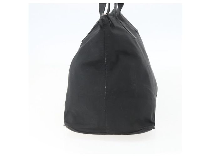 Prada Tote Bag aus schwarzem Nylon mit Silber authentisch 156932 - Ansicht 4