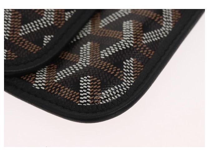 GOYARD Herringbone Saint Louis PM Tote Bag aus PVC Schwarz Auth BA9007SM - Ansicht 22
