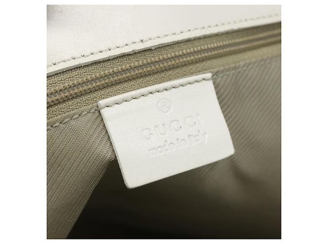 GUCCI GG Canvas Tote Bag Hellblau Gold 002 1098 Auth ti3554 Golden - Ansicht 14