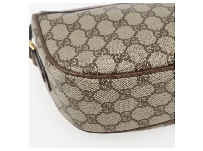 Borsa Sherry Line GG Supreme Web di GUCCI in PVC beige e oro 001 123 0918 Auth 155926 D'oro - Ansicht 11