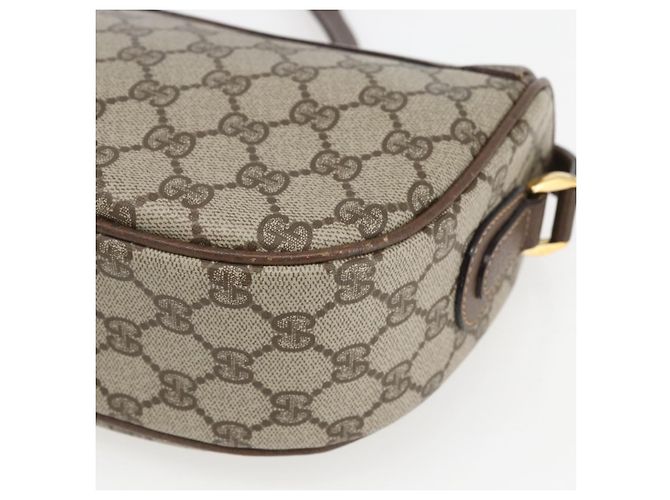 Borsa Sherry Line GG Supreme Web di GUCCI in PVC beige e oro 001 123 0918 Auth 155926 D'oro - Ansicht 12