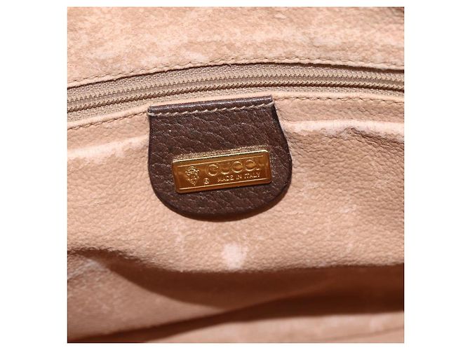 Borsa Sherry Line GG Supreme Web di GUCCI in PVC beige e oro 001 123 0918 Auth 155926 D'oro - Ansicht 16