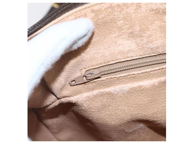 Borsa Sherry Line GG Supreme Web di GUCCI in PVC beige e oro 001 123 0918 Auth 155926 D'oro - Ansicht 17
