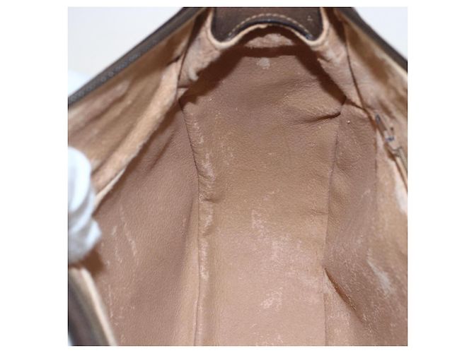 Borsa Sherry Line GG Supreme Web di GUCCI in PVC beige e oro 001 123 0918 Auth 155926 D'oro - Ansicht 20