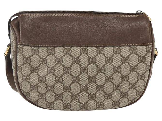 Borsa Sherry Line GG Supreme Web di GUCCI in PVC beige e oro 001 123 0918 Auth 155926 D'oro - vista 3
