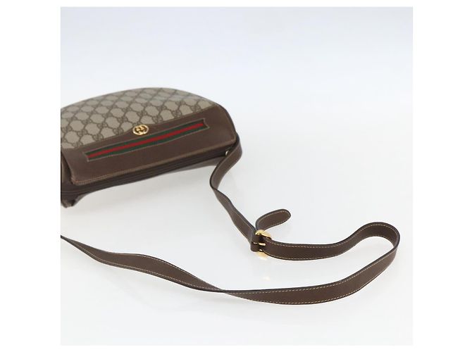 Borsa Sherry Line GG Supreme Web di GUCCI in PVC beige e oro 001 123 0918 Auth 155926 D'oro - Ansicht 7