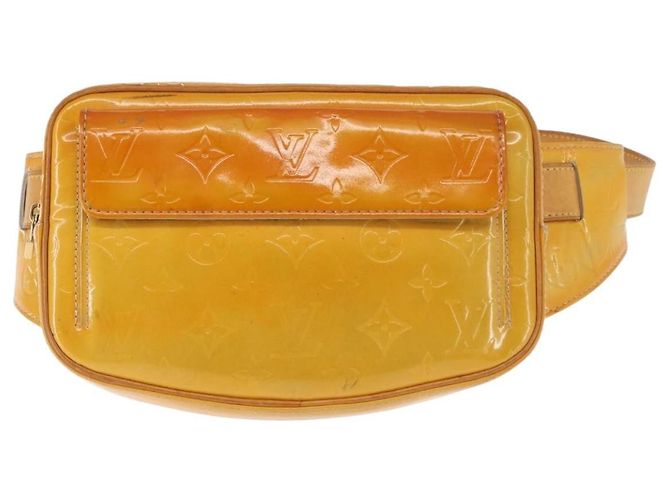 LOUIS VUITTON Bolsa de cintura Monogram Vernis Fulton Gris M91041 LV Auth 145461 - vista 13