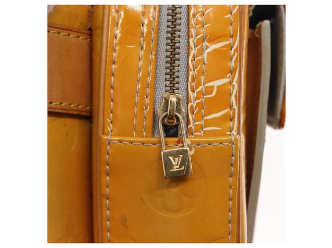 LOUIS VUITTON Bolsa de cintura Monogram Vernis Fulton Gris M91041 LV Auth 145461 - vista 18