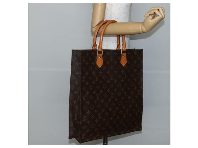 LOUIS VUITTON Borsa Sac Plat Monogram M51140 LV Auth 143558 Monogramma - vista 20