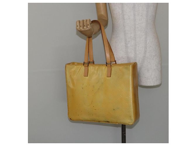 LOUIS VUITTON Monogram Vernis Columbus Tote Bag Grau M91028 LV Auth 145223 - Ansicht 23