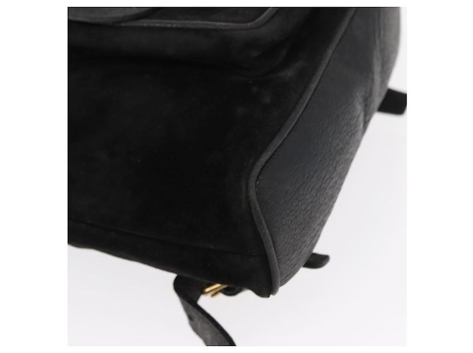 Zaino in Pelle Gucci Bamboo Nero Oro 003 2058 0030 Auth 156278 - vista 14