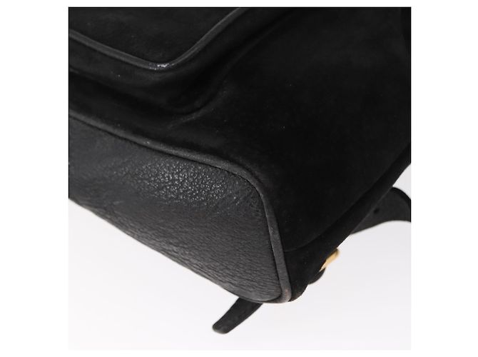 Zaino in Pelle Gucci Bamboo Nero Oro 003 2058 0030 Auth 156278 - vista 15