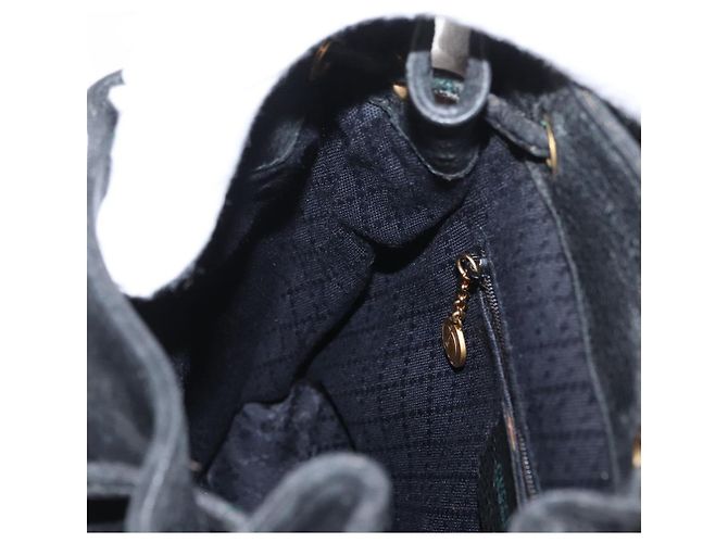 Zaino in Pelle Gucci Bamboo Nero Oro 003 2058 0030 Auth 156278 - vista 24
