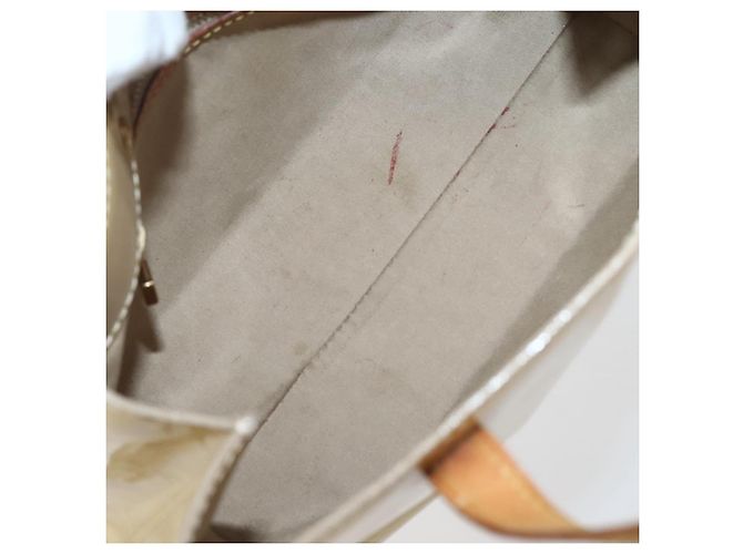 LOUIS VUITTON Borsa a Mano Monogram Vernis Reade PM Beige M91334 LV Auth 144987 - vista 11