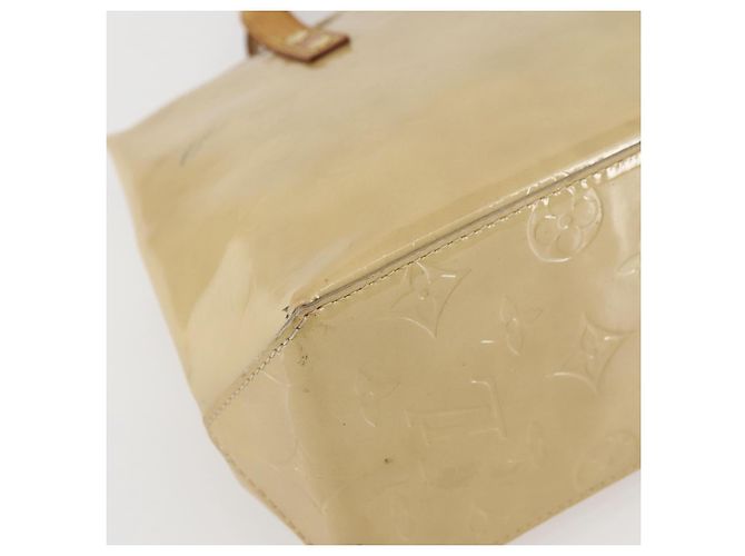 LOUIS VUITTON Borsa a Mano Monogram Vernis Reade PM Beige M91334 LV Auth 144987 - vista 14