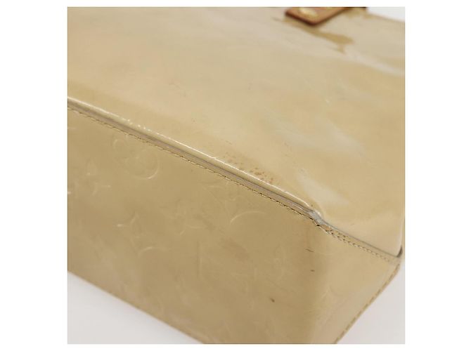 LOUIS VUITTON Borsa a Mano Monogram Vernis Reade PM Beige M91334 LV Auth 144987 - vista 15