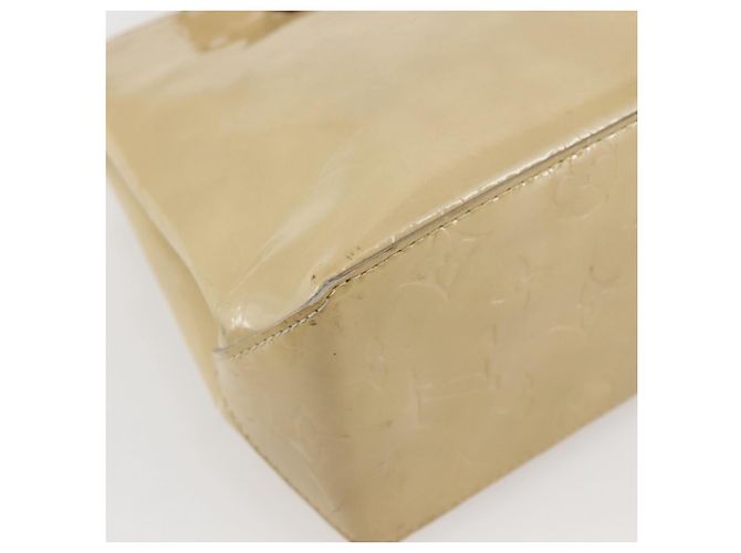 LOUIS VUITTON Borsa a Mano Monogram Vernis Reade PM Beige M91334 LV Auth 144987 - vista 16