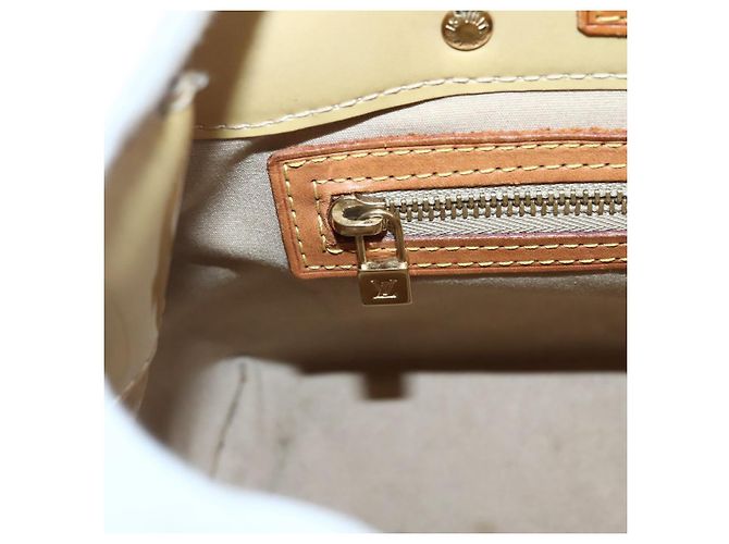 LOUIS VUITTON Borsa a Mano Monogram Vernis Reade PM Beige M91334 LV Auth 144987 - vista 17