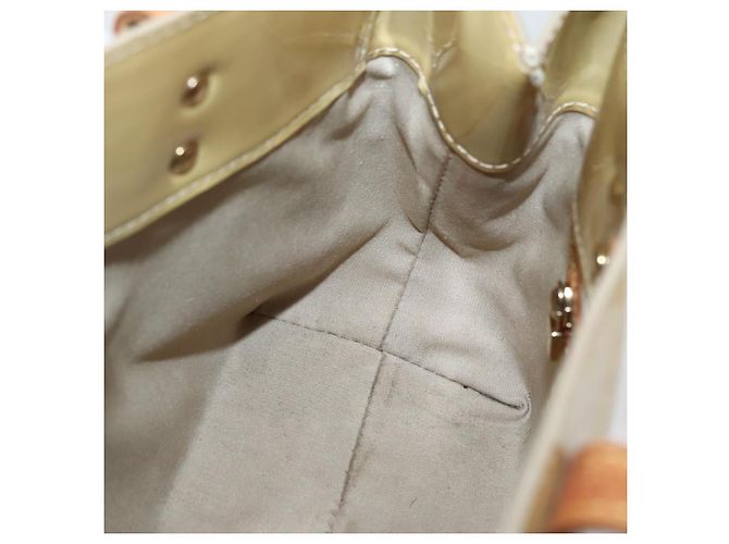 LOUIS VUITTON Borsa a Mano Monogram Vernis Reade PM Beige M91334 LV Auth 144987 - vista 19