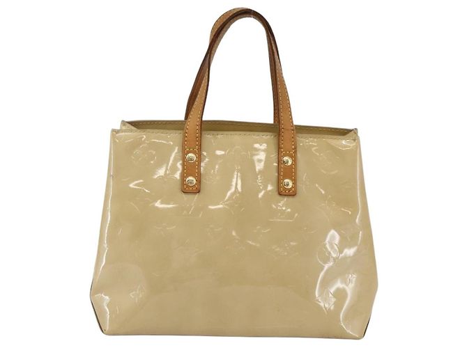 LOUIS VUITTON Borsa a Mano Monogram Vernis Reade PM Beige M91334 LV Auth 144987 - vista 2