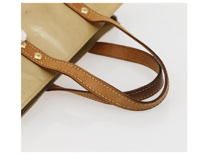 LOUIS VUITTON Borsa a Mano Monogram Vernis Reade PM Beige M91334 LV Auth 144987 - vista 7