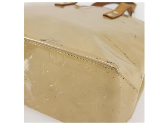 LOUIS VUITTON Borsa a Mano Monogram Vernis Reade PM Beige M91334 LV Auth 144987 - vista 9