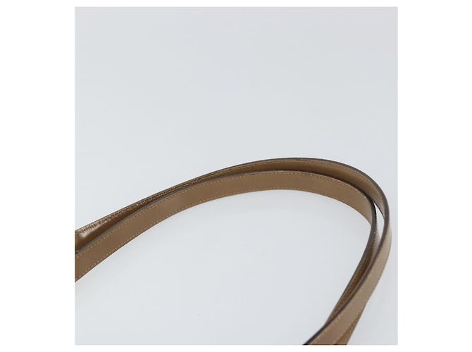 Bolso de Hombro con Cadena Salvatore Ferragamo Esmalte Beige Oro Auth 143680 Dorado - vista 8