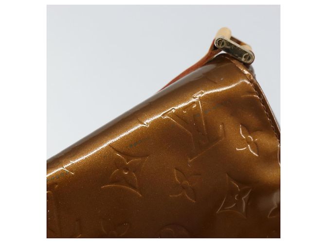 LOUIS VUITTON Borsa Thompson Street Monogram Vernis Bronzo M91124 LV Auth ka732 - vista 10