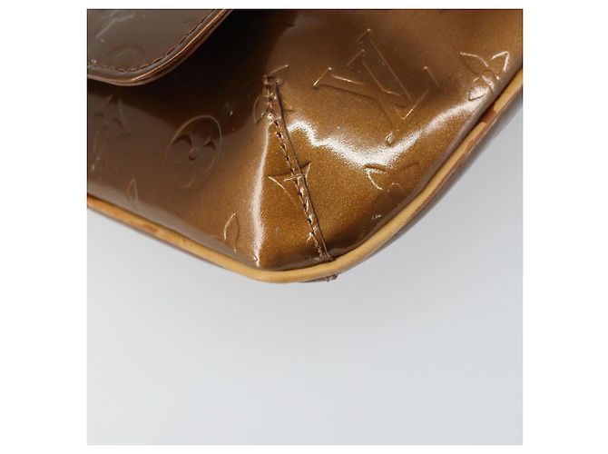 LOUIS VUITTON Borsa Thompson Street Monogram Vernis Bronzo M91124 LV Auth ka732 - vista 14
