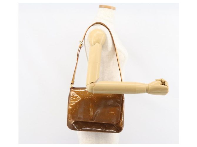 LOUIS VUITTON Borsa Thompson Street Monogram Vernis Bronzo M91124 LV Auth ka732 - vista 22