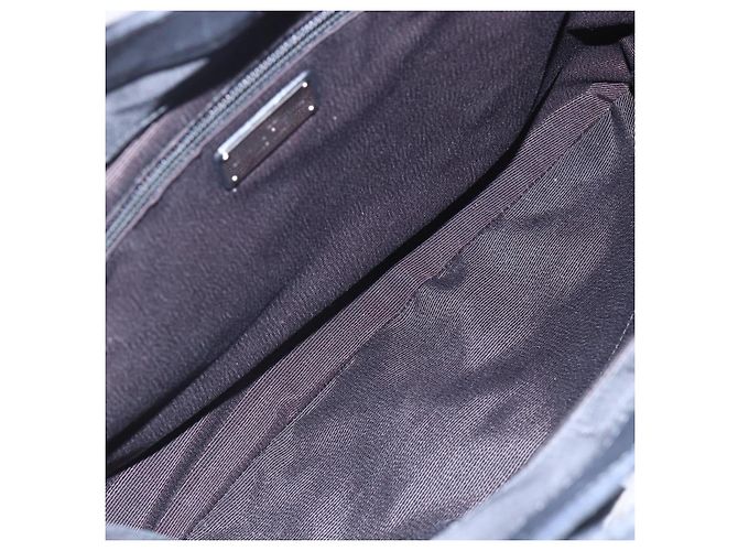 Borsa Vala in Nylon e Pelle Salvatore Ferragamo 2 in 1 Nero Argento Auth BA6809 - vista 18