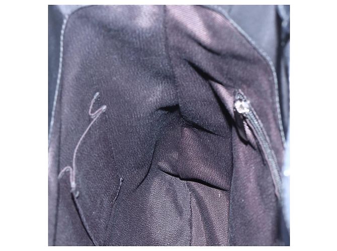 Borsa Vala in Nylon e Pelle Salvatore Ferragamo 2 in 1 Nero Argento Auth BA6809 - vista 20