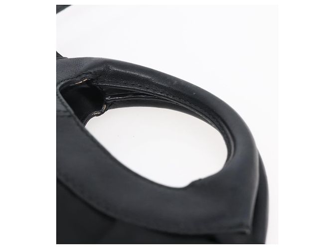 Borsa Vala in Nylon e Pelle Salvatore Ferragamo 2 in 1 Nero Argento Auth BA6809 - vista 7